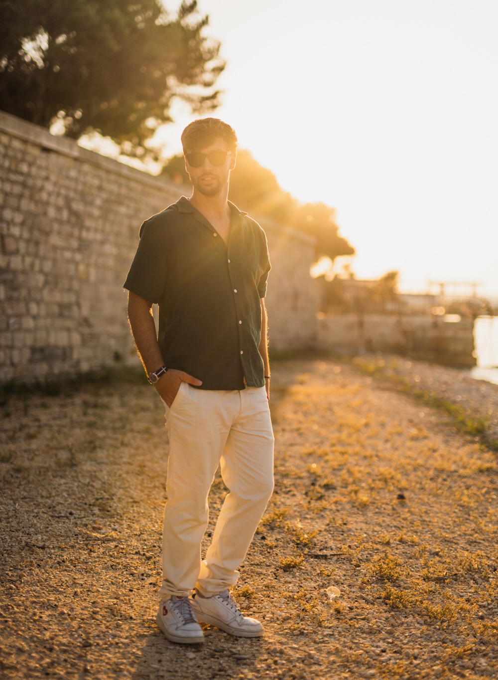 homme portrait mariage soleil