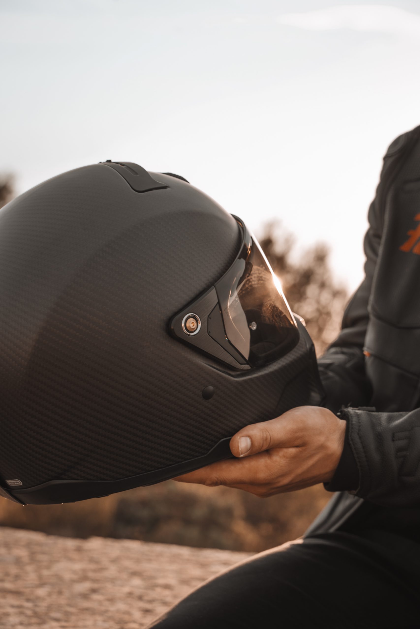 moto casque triumph veste motard